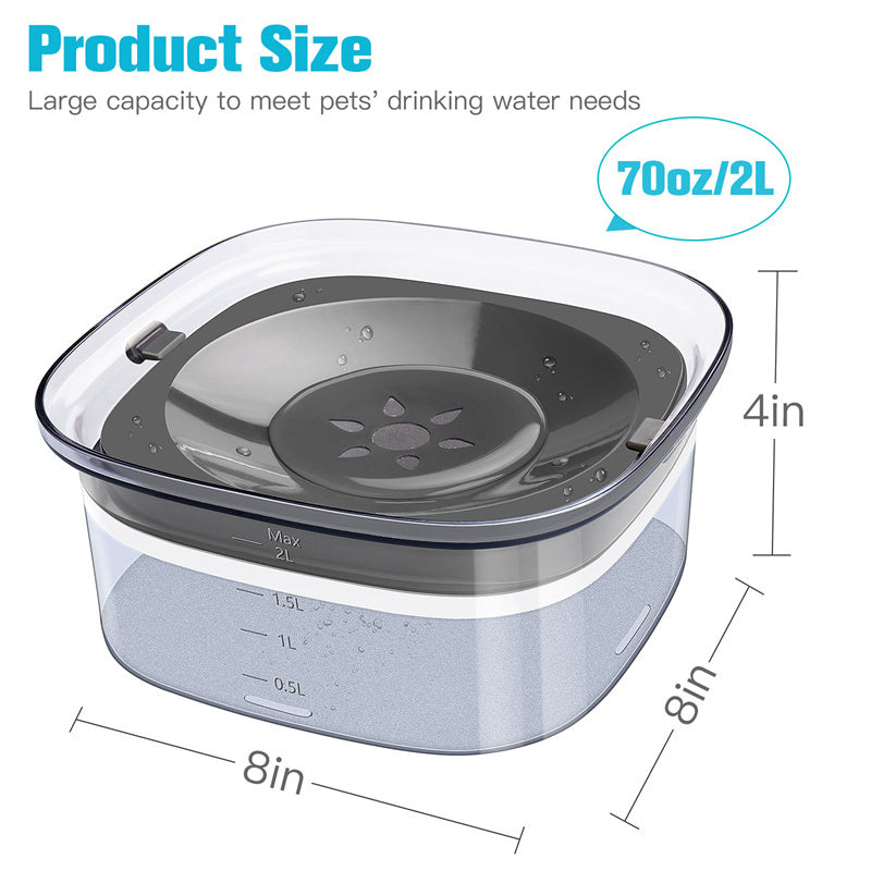 70oz/2L Spill Proof Dog Water Bowl - Barking Dog Shop